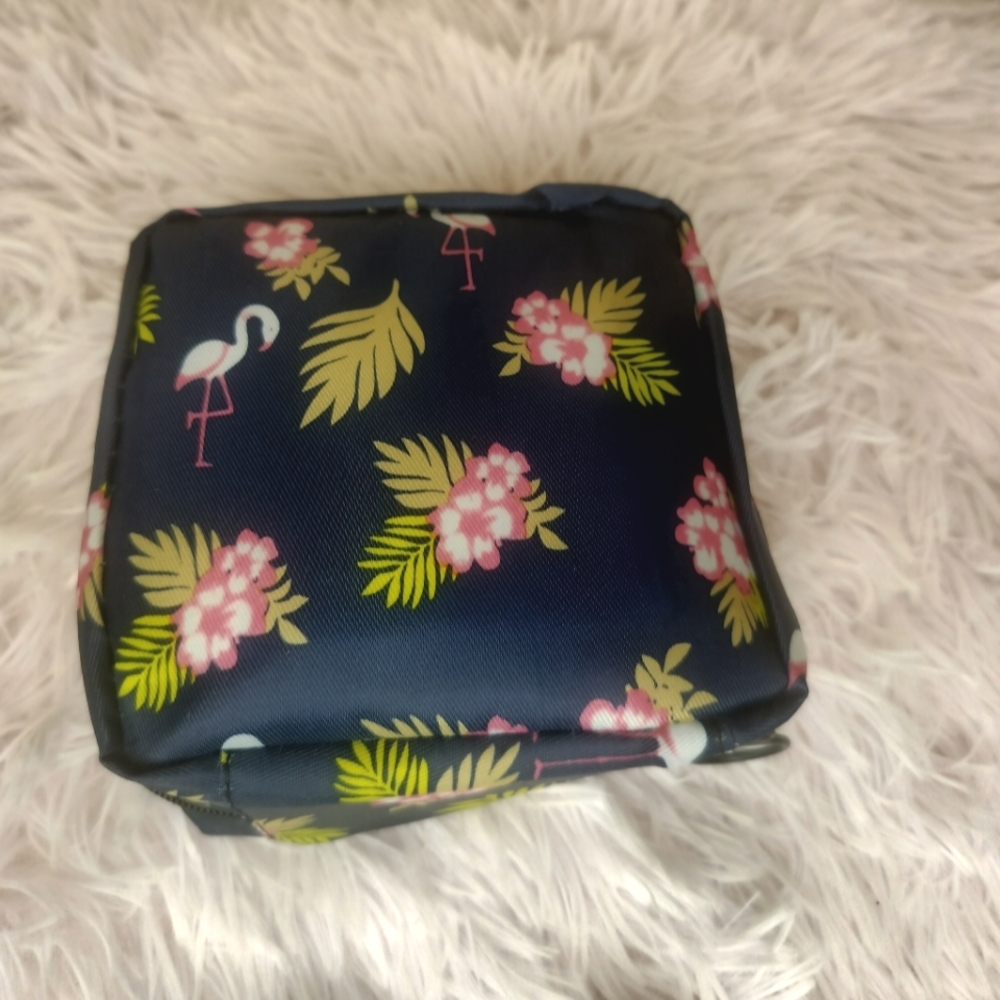 🚗 Car Kit! 💓 Tropical Flamingo Print Bag filled with On The Go Essentials! ✨ - Picture 2 of 6